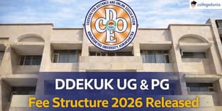 DDEKUK UG & PG Fee Structure 2026 Released; Check Details Here